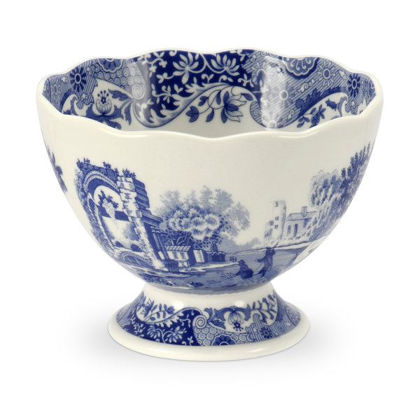 Spode Blue Italian Porcelain China Salad Bowl & Reviews Wayfair